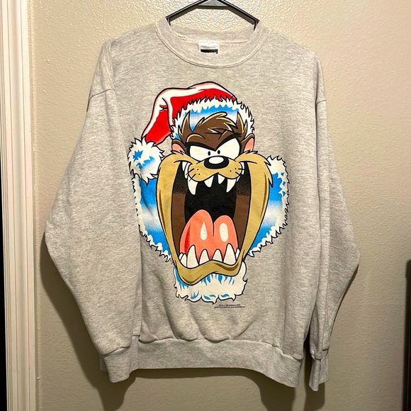 Vintage 1994 Tasmanian Devil Santa Crewneck - Picture 1 of 7